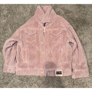 Women’s Medium- UGG Trucker Pink Sherpa Jacket